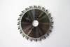 Panel saw adjustable slot saw blade