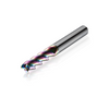 Three-edge flat bottom milling cutter
