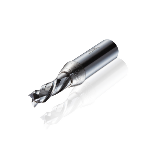 Compound edge three-edge chip breaker milling cutter