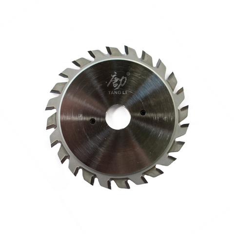 Panel saw adjustable slot saw blade