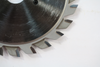 Panel saw adjustable slot saw blade